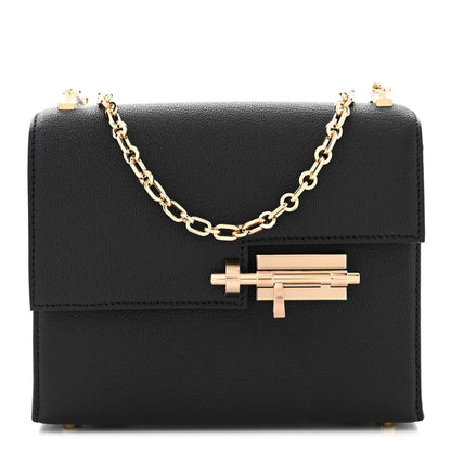 Hermes Chevre Mysore Mini Verrou Chaine Bag Black 1 of 11