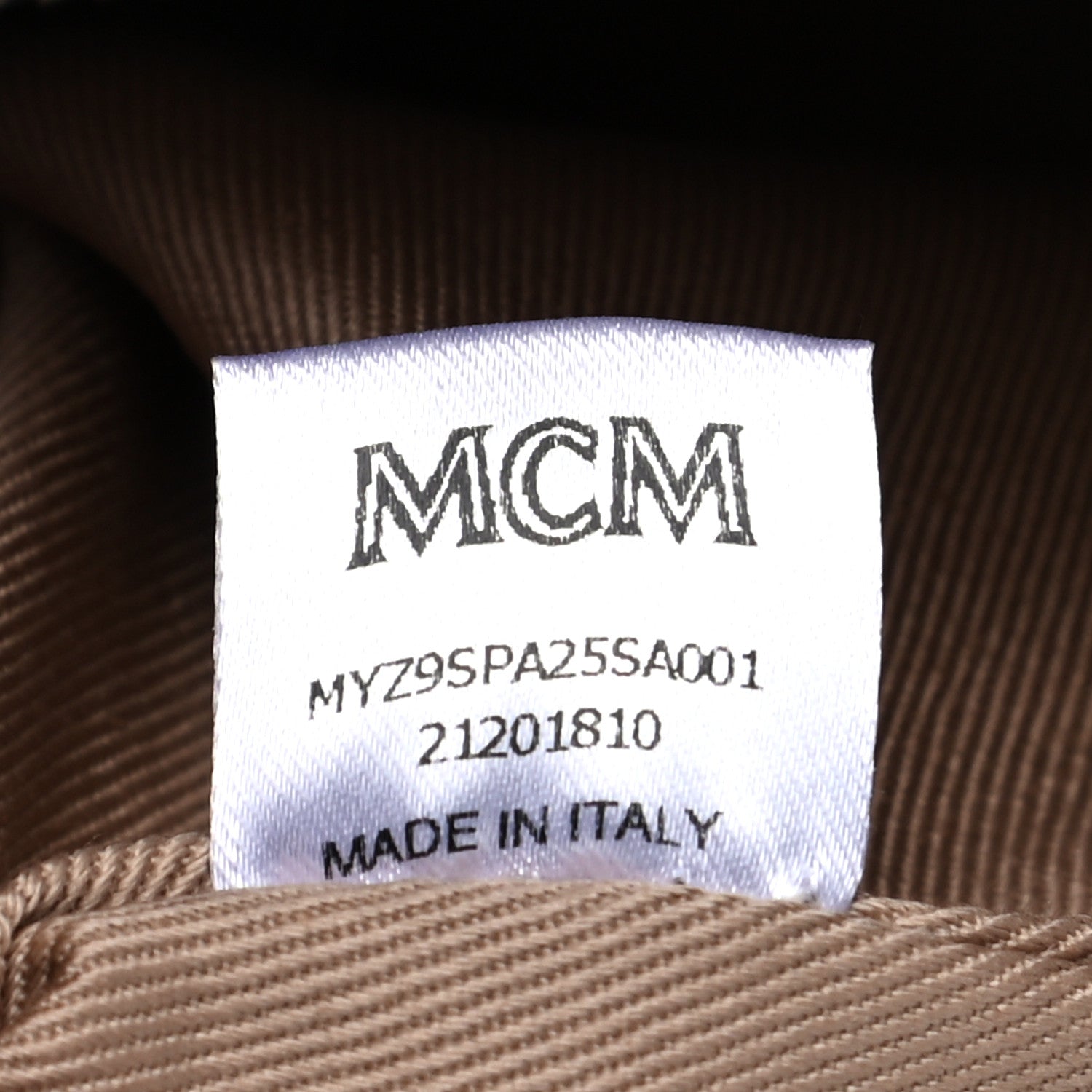 MCM Metallic Calfskin Quilted Medium Zip Pouch Light Silver 7 of 7