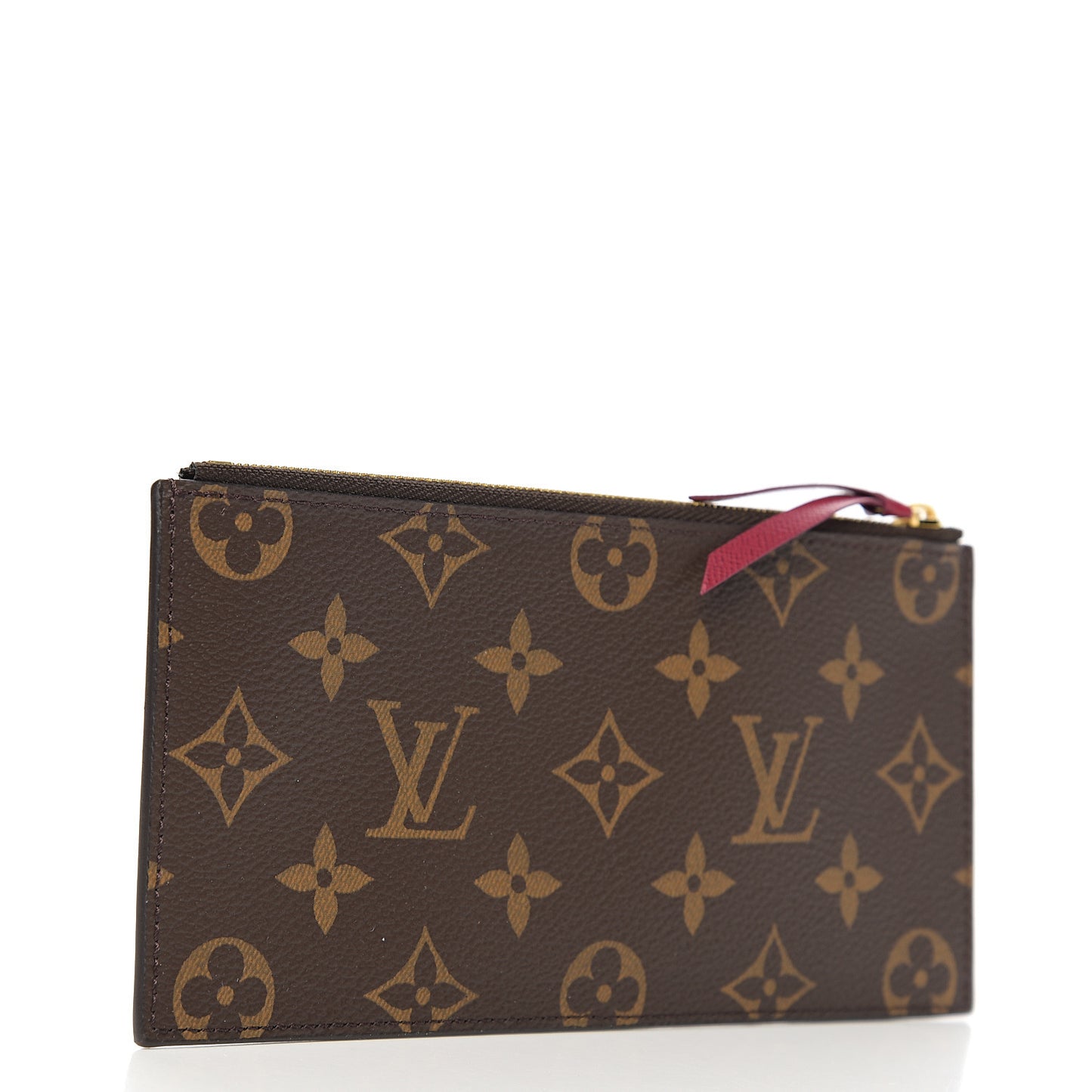 Monogram Felicie Chain Wallet Zippered Insert Fuchsia