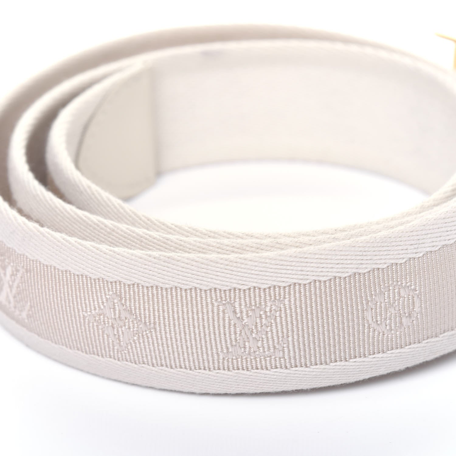 Louis Vuitton Canvas Monogram LV Cut Belt 90 36 White 11 of 11