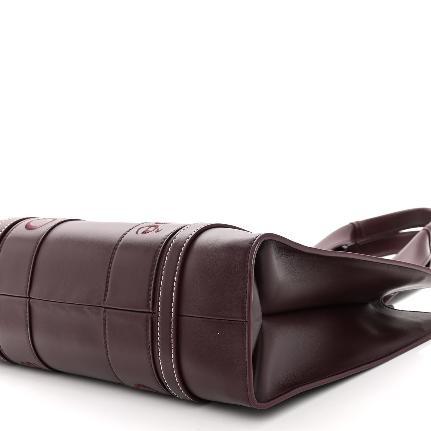 Calfskin Medium Woody Tote Deep Violine