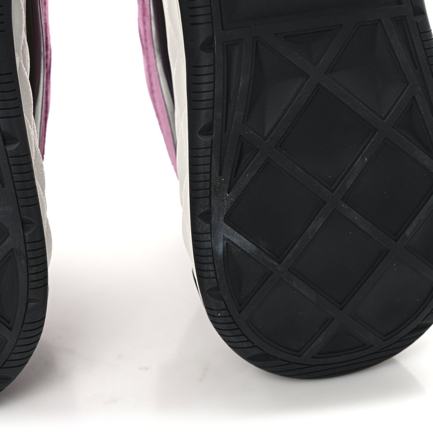 Chanel Suede Calfskin Nylon Grosgrain CC Sneakers 40.5 Dark Pink 10 of 11