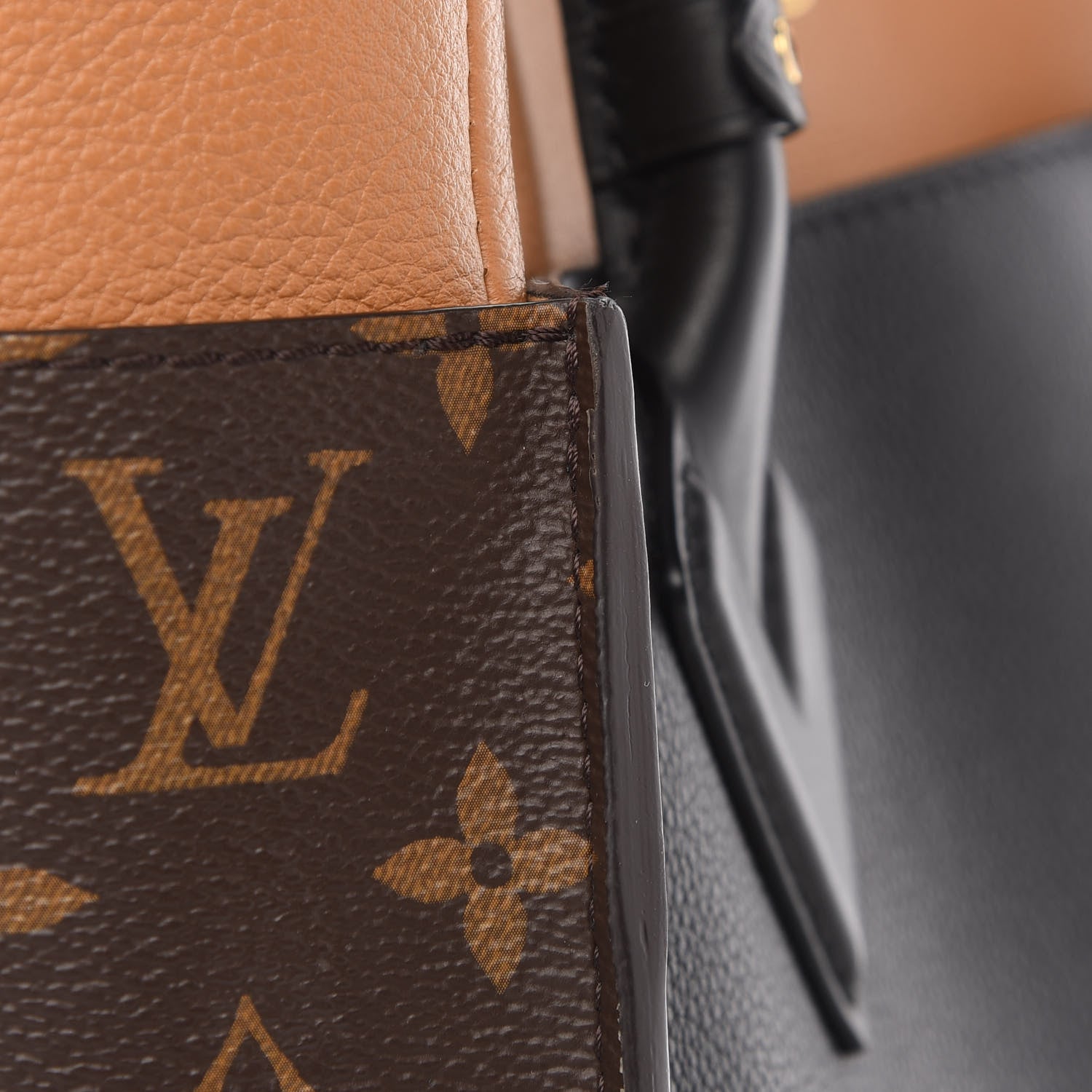 Louis Vuitton Calfskin Monogram On My Side Black 7 of 29