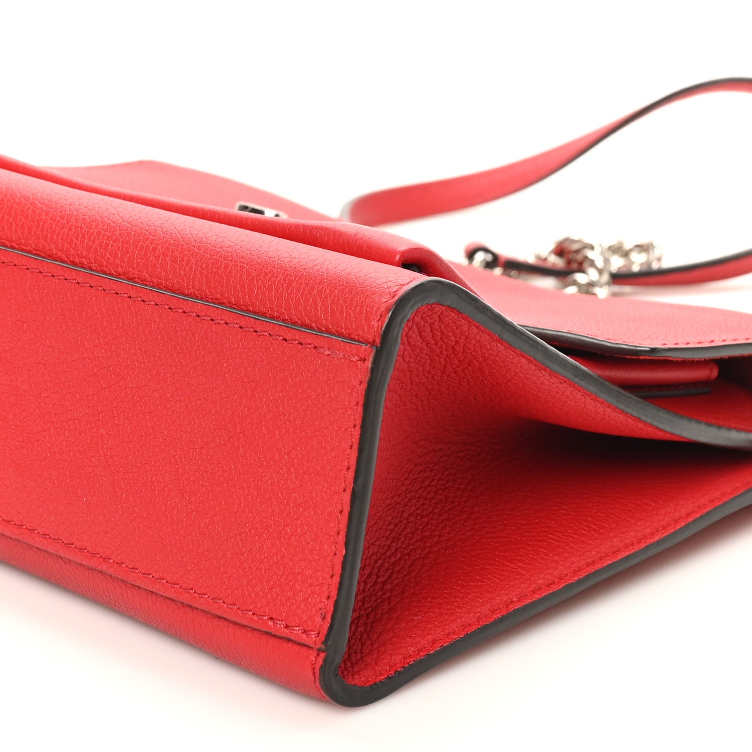 Louis Vuitton Soft Calfskin Mylockme Chain Bag BB Rubis 9 of 9