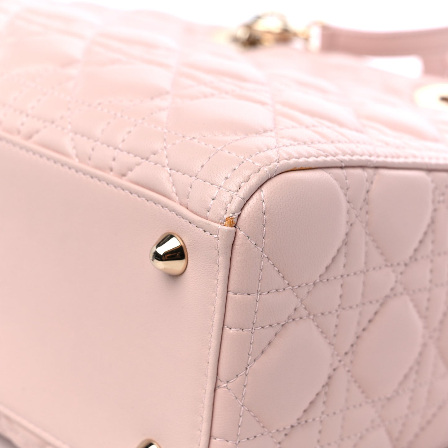 Lambskin Cannage Large Lady Dior Light Pink