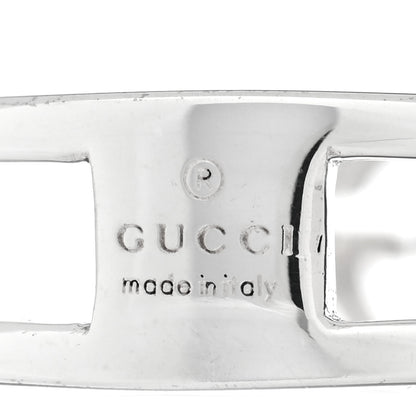 Gucci Sterling Silver 6mm Interlocking G Open Band Ring 61 9.5 4 of 4