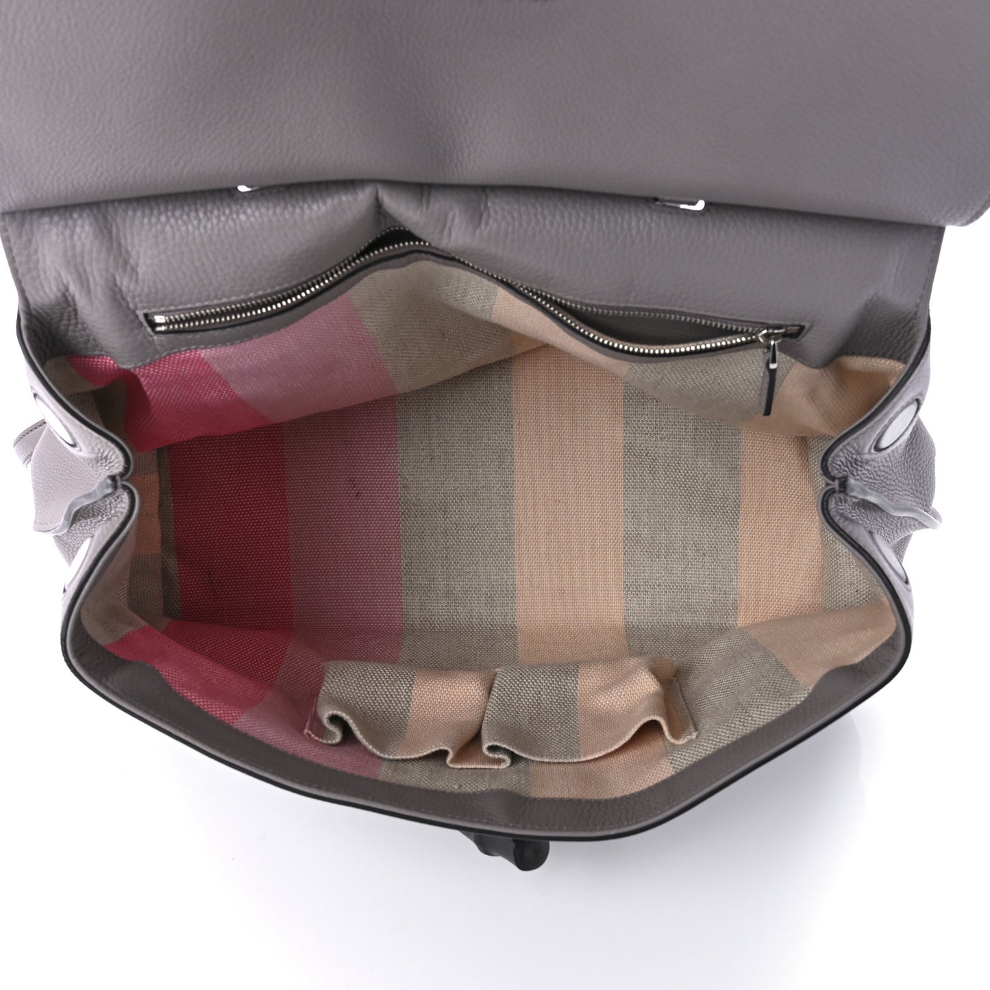 Cellarius Calfskin Large Bamboo Daily Top Handle Bag Storm Grey