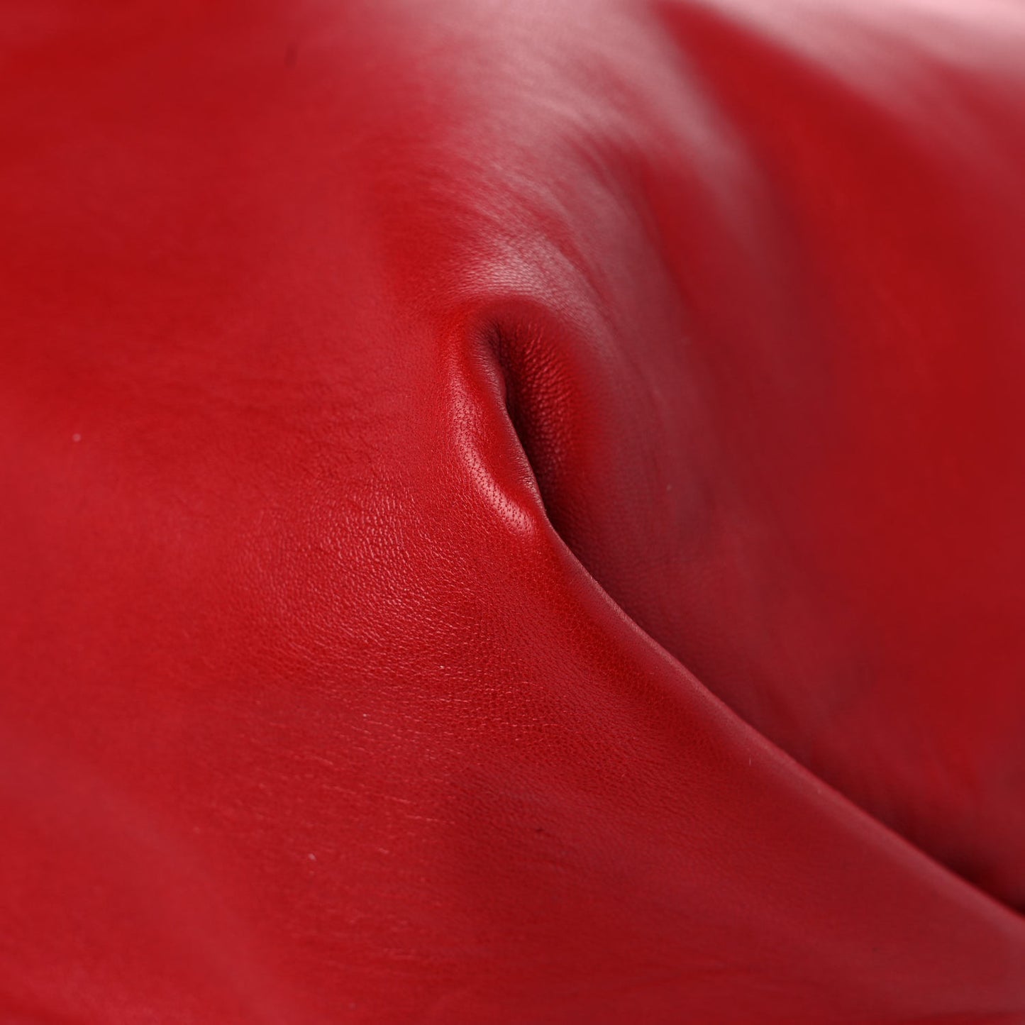Lambskin Teddy Drawstring Bag Eros Red