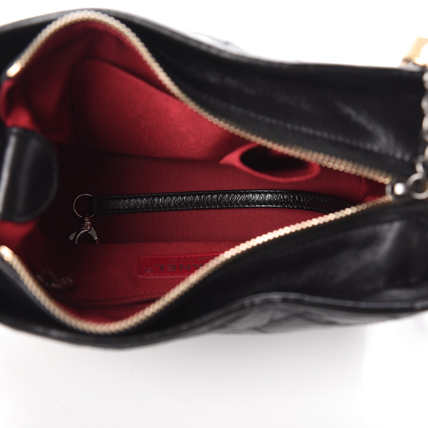 Chanel Aged Calfskin Quilted Small Gabrielle Hobo Black 5 of 10