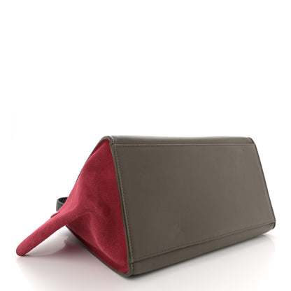 Celine Smooth Calfskin Suede Small Tri-Color Trapeze Pink 4 of 12