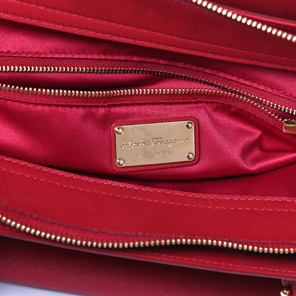 Salvatore Ferragamo Saffiano Beky Tote Rosso 6 of 10
