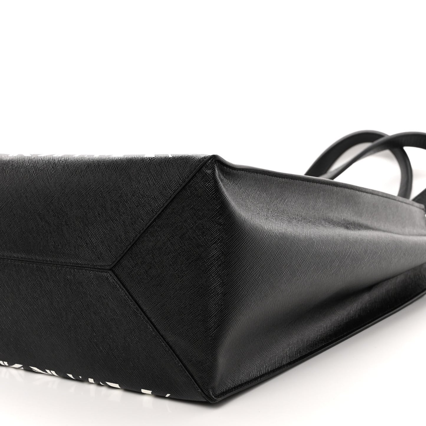 Calfskin Power of Love Print Tote Black