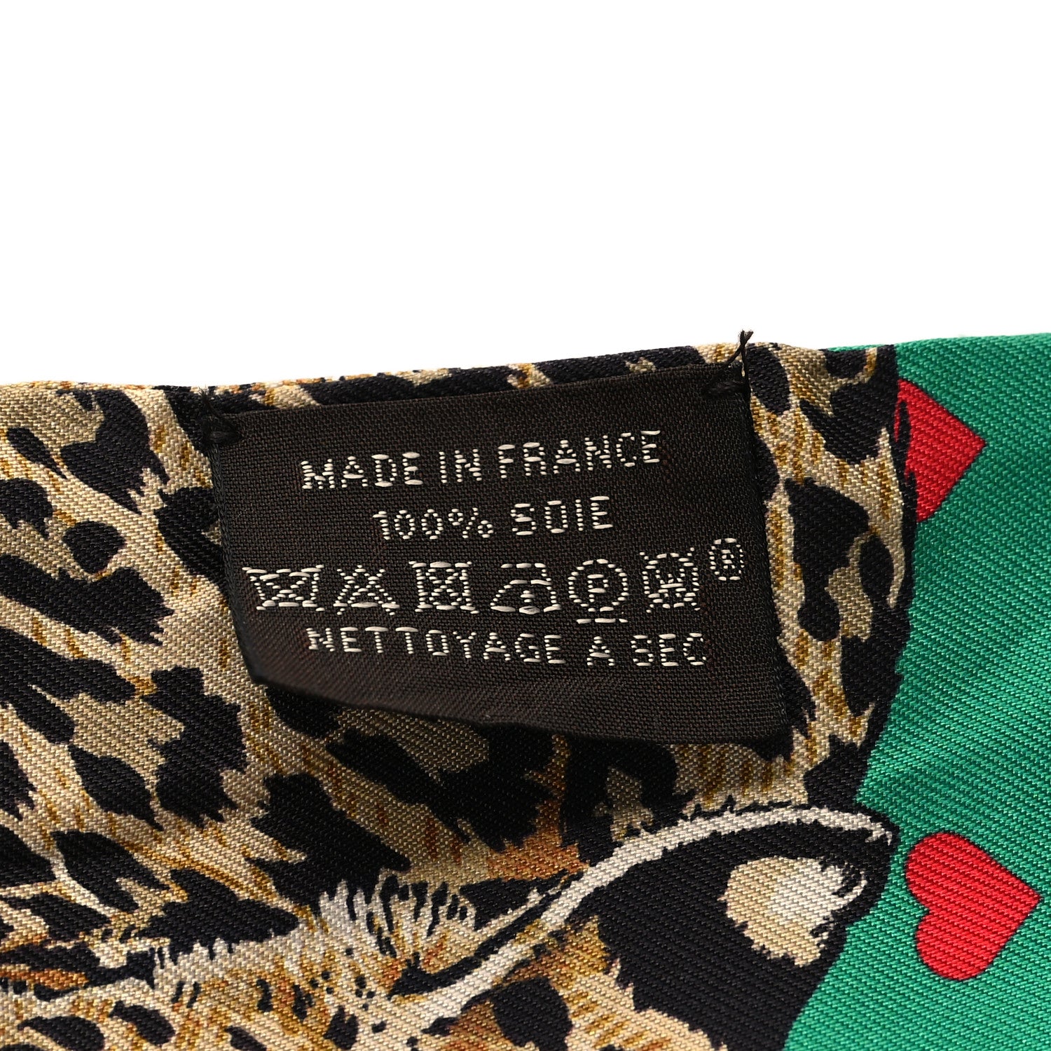 Hermes Silk Jungle Love Love Twilly Emeraude Rose Brun 3 of 4