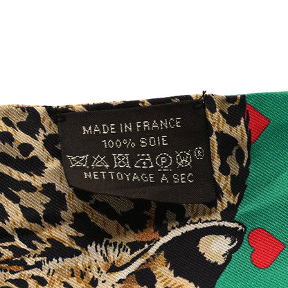Hermes Silk Jungle Love Love Twilly Emeraude Rose Brun 3 of 4