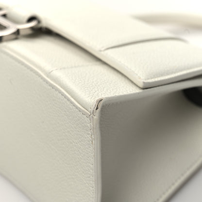 Balenciaga Grained Calfskin Small Hourglass Top Handle Bag White 9 of 14