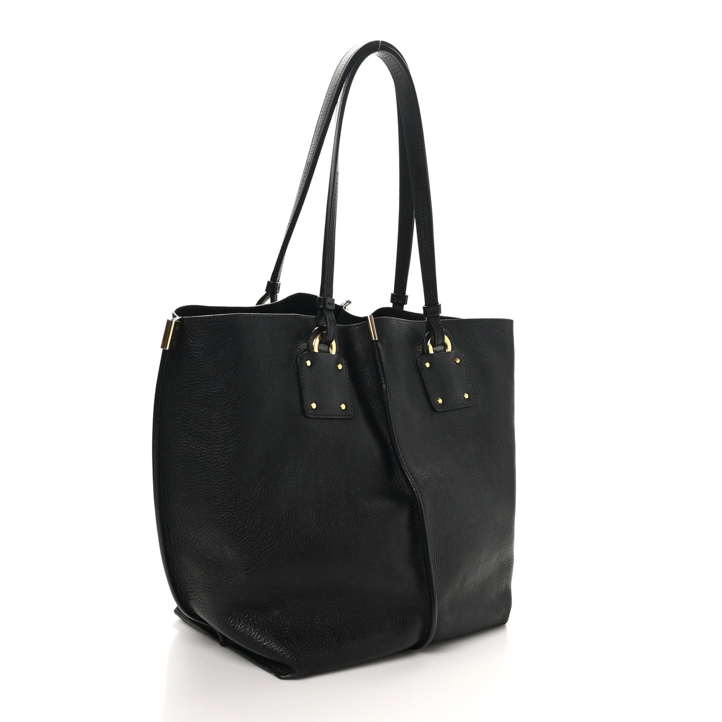 Smooth Calfskin Medium Vick Tote Black
