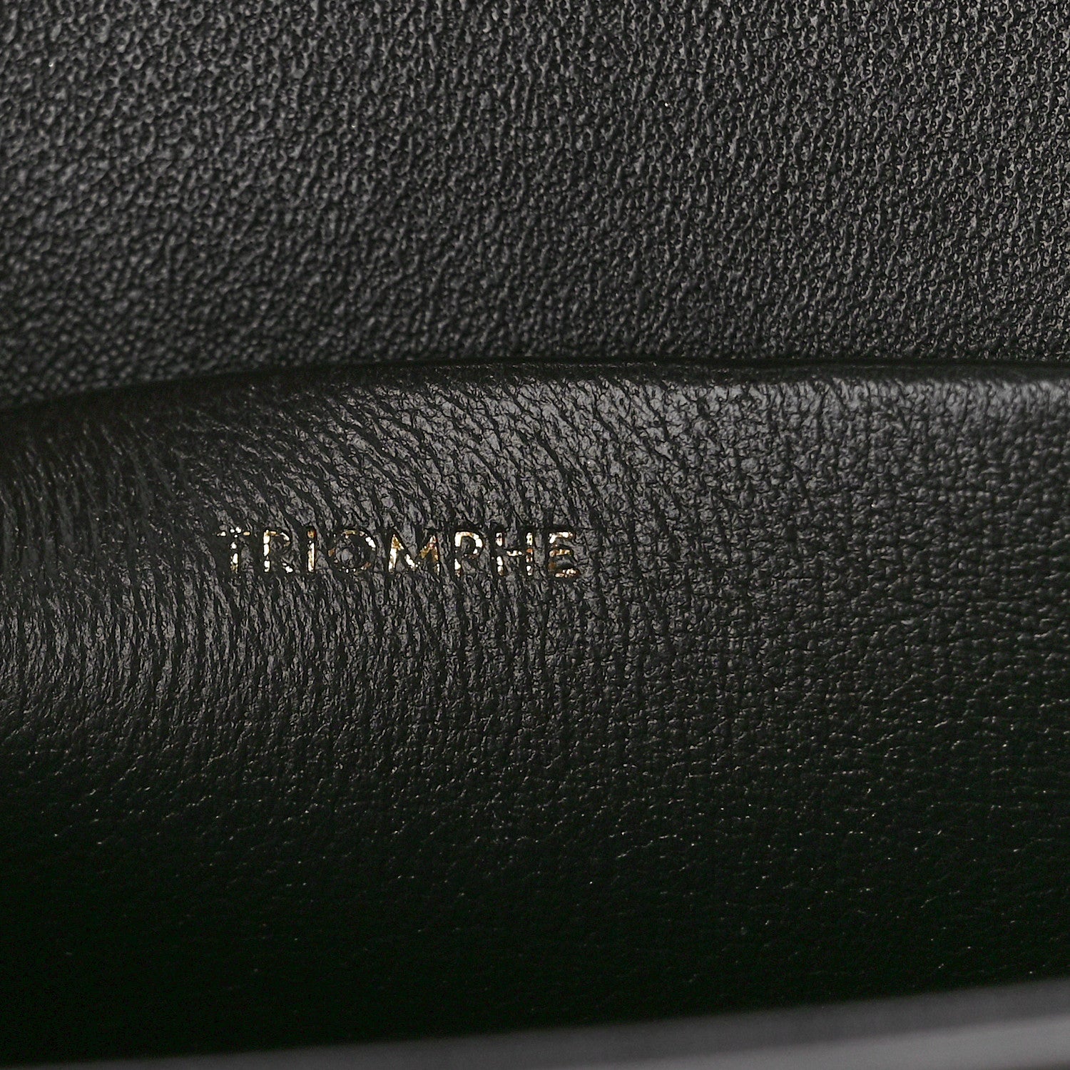 Celine Shiny Calfskin Triomphe Shoulder Bag Black 6 of 12