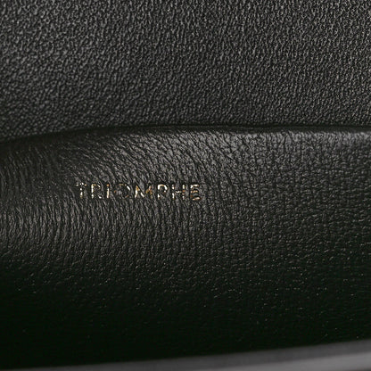 Celine Shiny Calfskin Triomphe Shoulder Bag Black 6 of 12