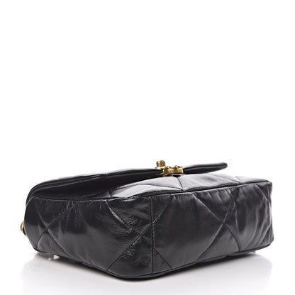 Chanel Lambskin Quilted Medium 19 Flap Black 4 of 11