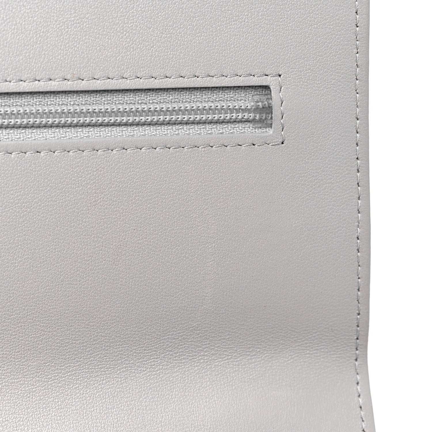 Chanel Lambskin Quilted Chanel 19 Wallet On Chain WOC Grey 12 of 14