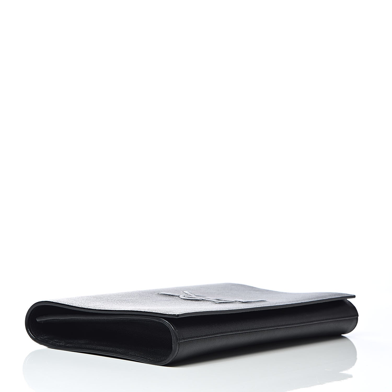 Saint Laurent Calfskin Monogram Large Belle De Jour Clutch Black 4 of 6