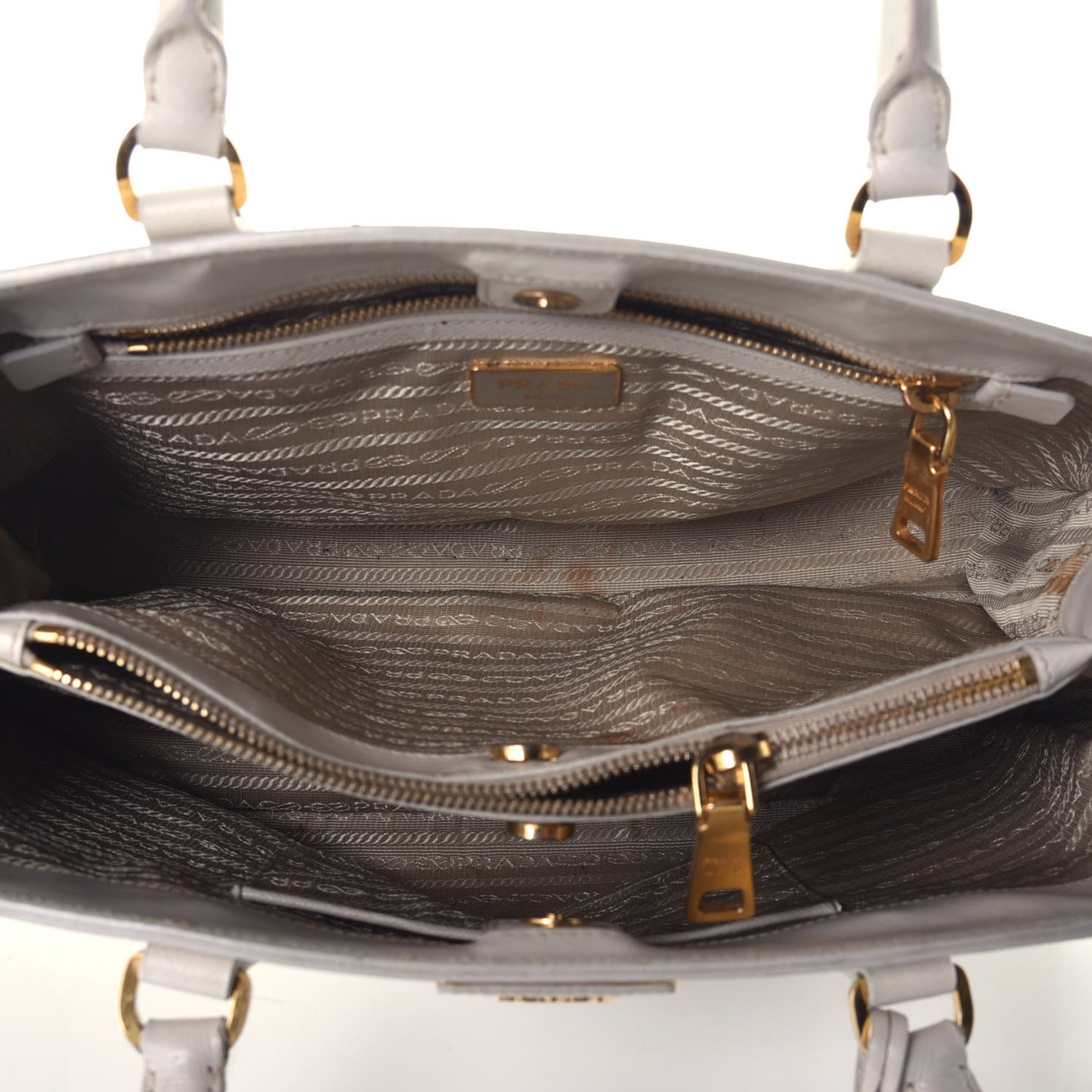 Saffiano Lux Medium Tote Talco