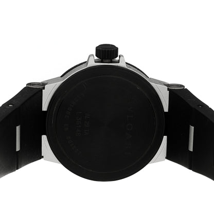 Bulgari Aluminum Rubber 29mm Diagono Quartz Watch Black 4 of 4