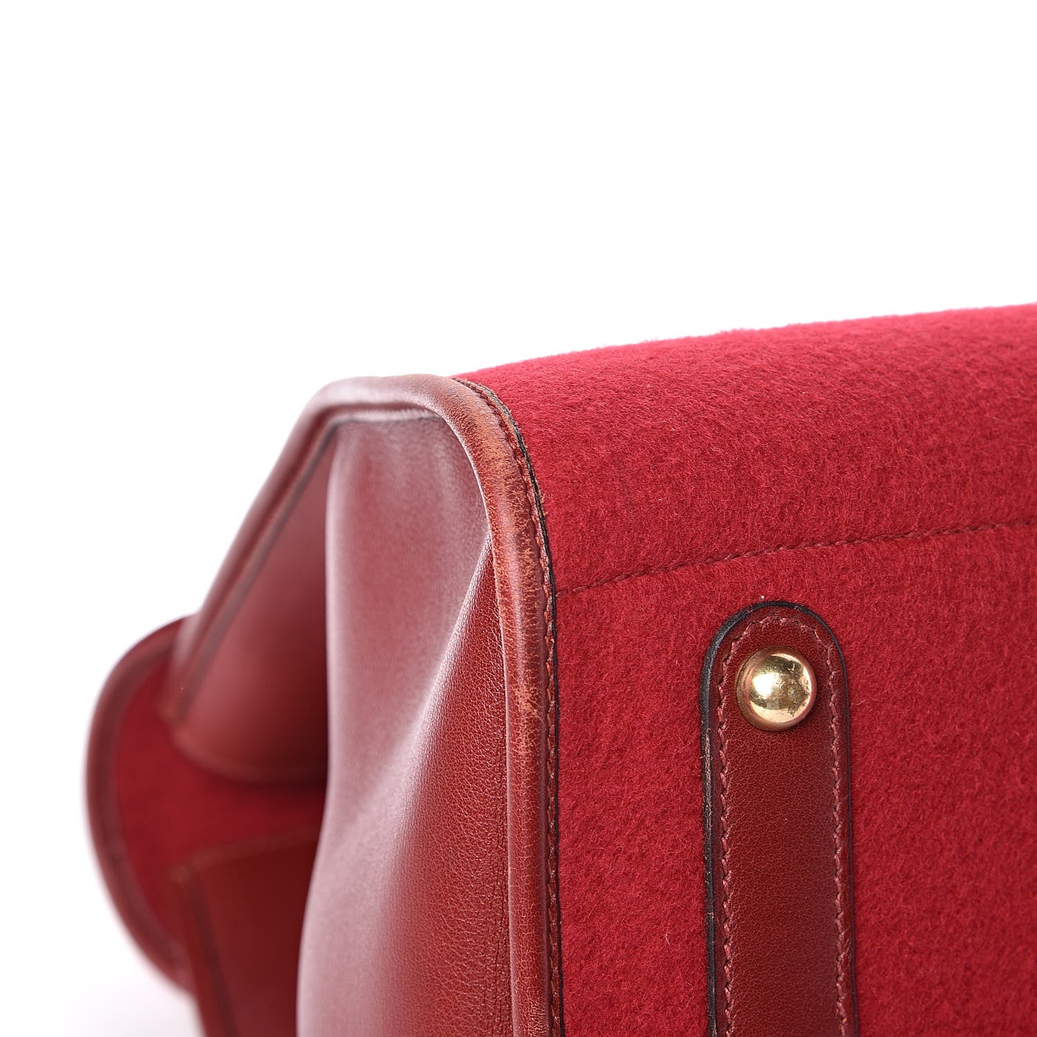 Hermes Felt Barenia Feu2Dou Rouge Vif Rouge H 8 of 12