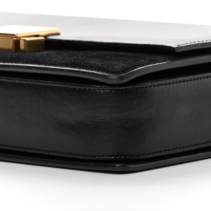 Saint Laurent Smooth Calfskin Suede Medium Bellechasse Black 10 of 14