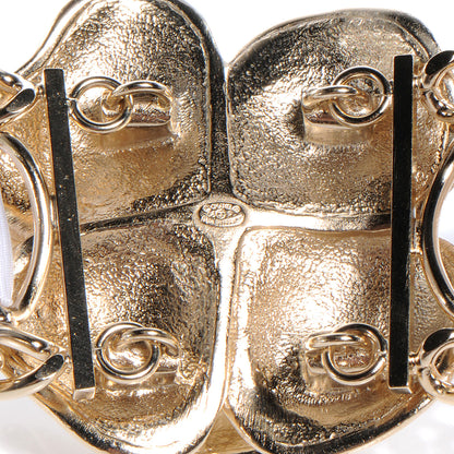 Chanel Enamel Camellia Chain Ribbon Bracelet White 5 of 5