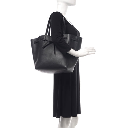 Celine Soft Grained Calfskin Small Belt Cabas Phantom Black 2 of 10