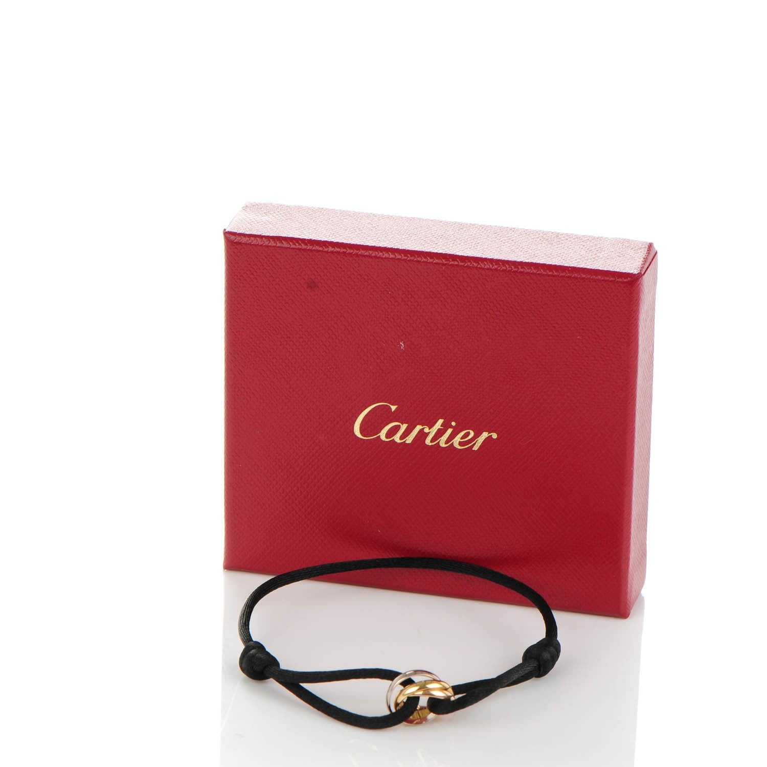 Cartier 18K Pink Yellow White Gold Trinity Adjustable Cord Bracelet 6 of 6