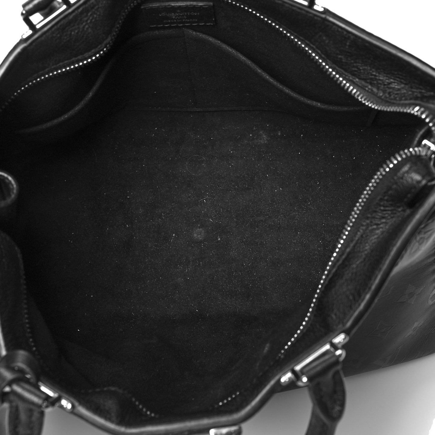 Monogram Cuir Plume Very Zipped Tote Black