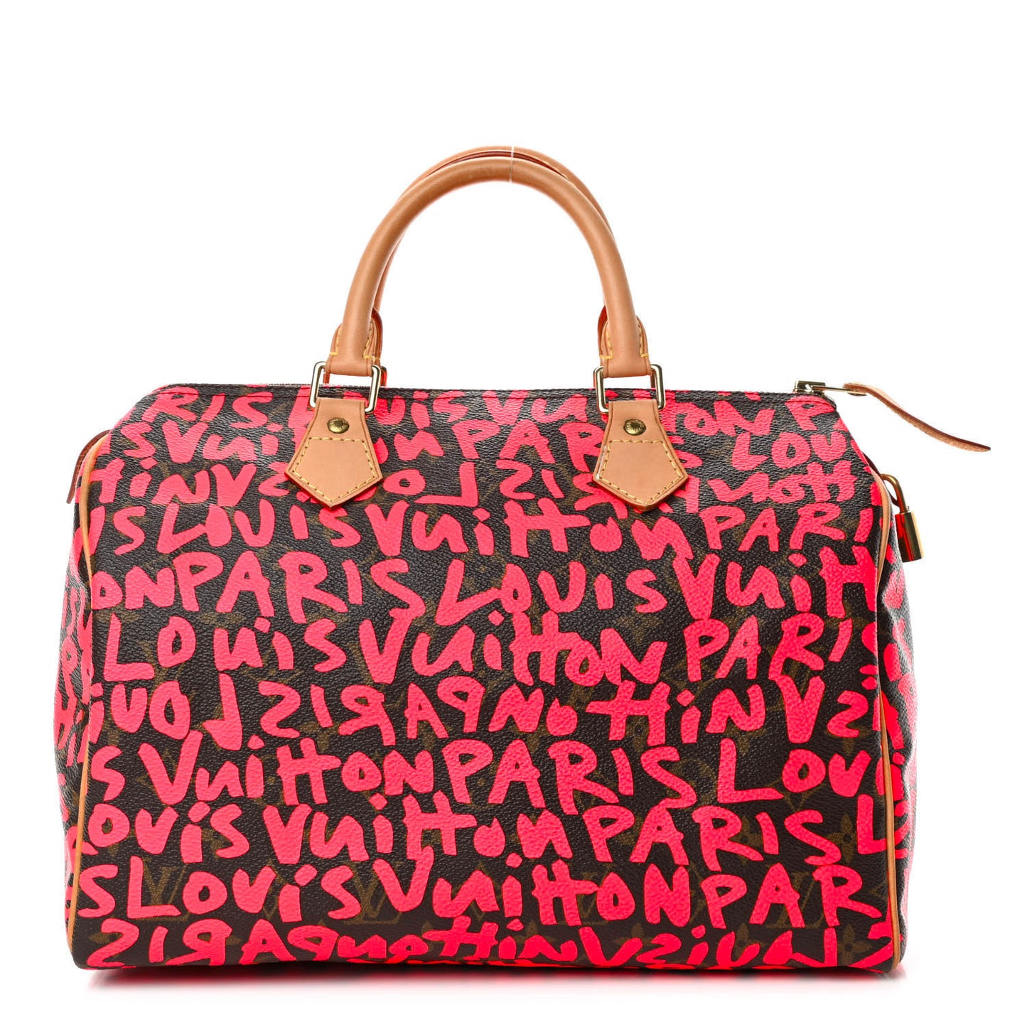 Monogram Graffiti Speedy 30 Fuchsia