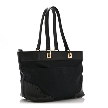 Gucci Monogram Large Punch Tote Black 3 of 10