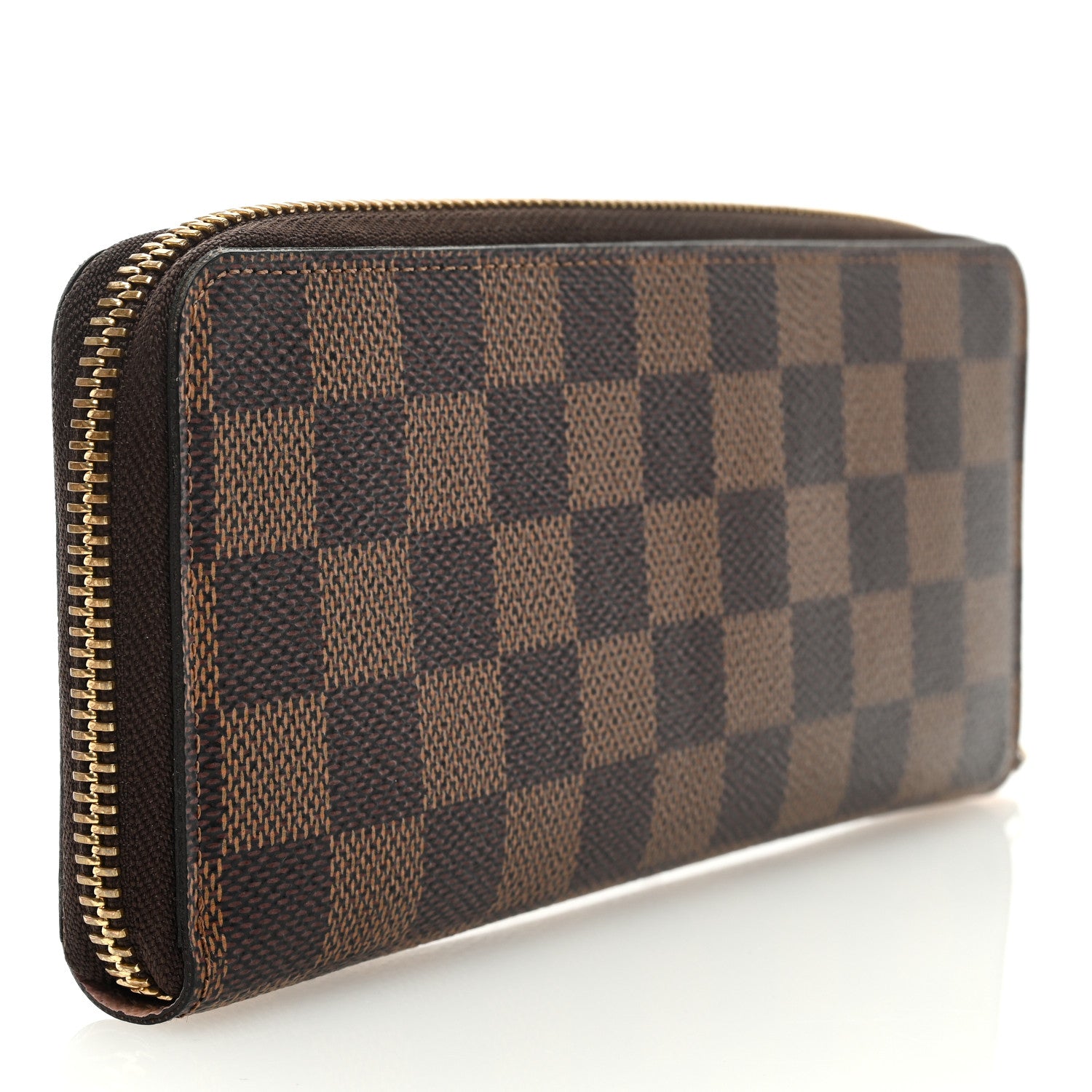Louis Vuitton Damier Ebene Clemence Wallet Rose Ballerine 3 of 7
