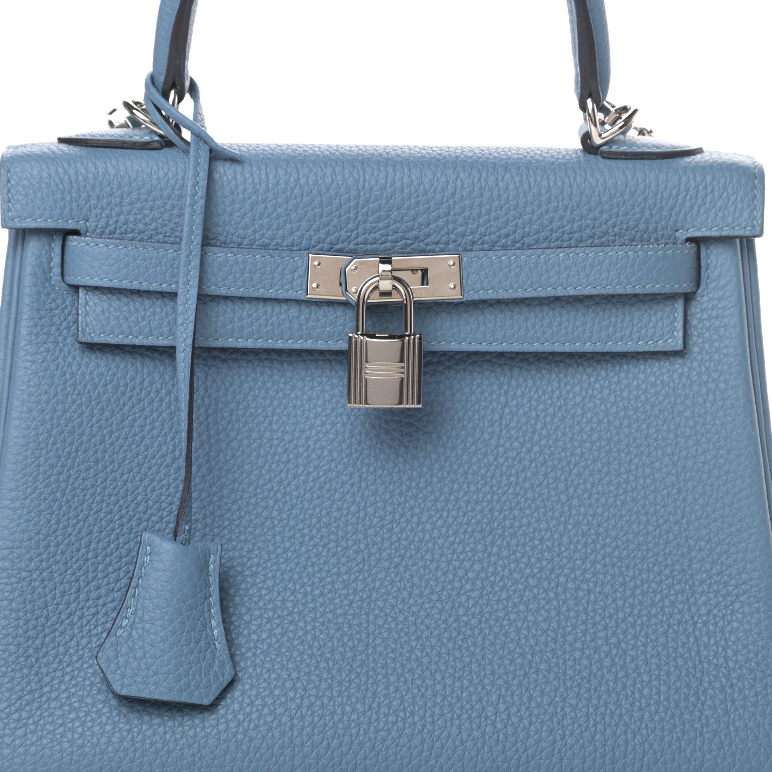 Hermes Togo Kelly Retourne 25 Azur 7 of 11
