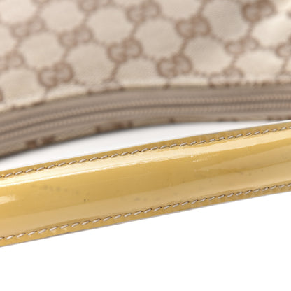 Gucci Monogram Patent Small Hobo Yellow 10 of 11
