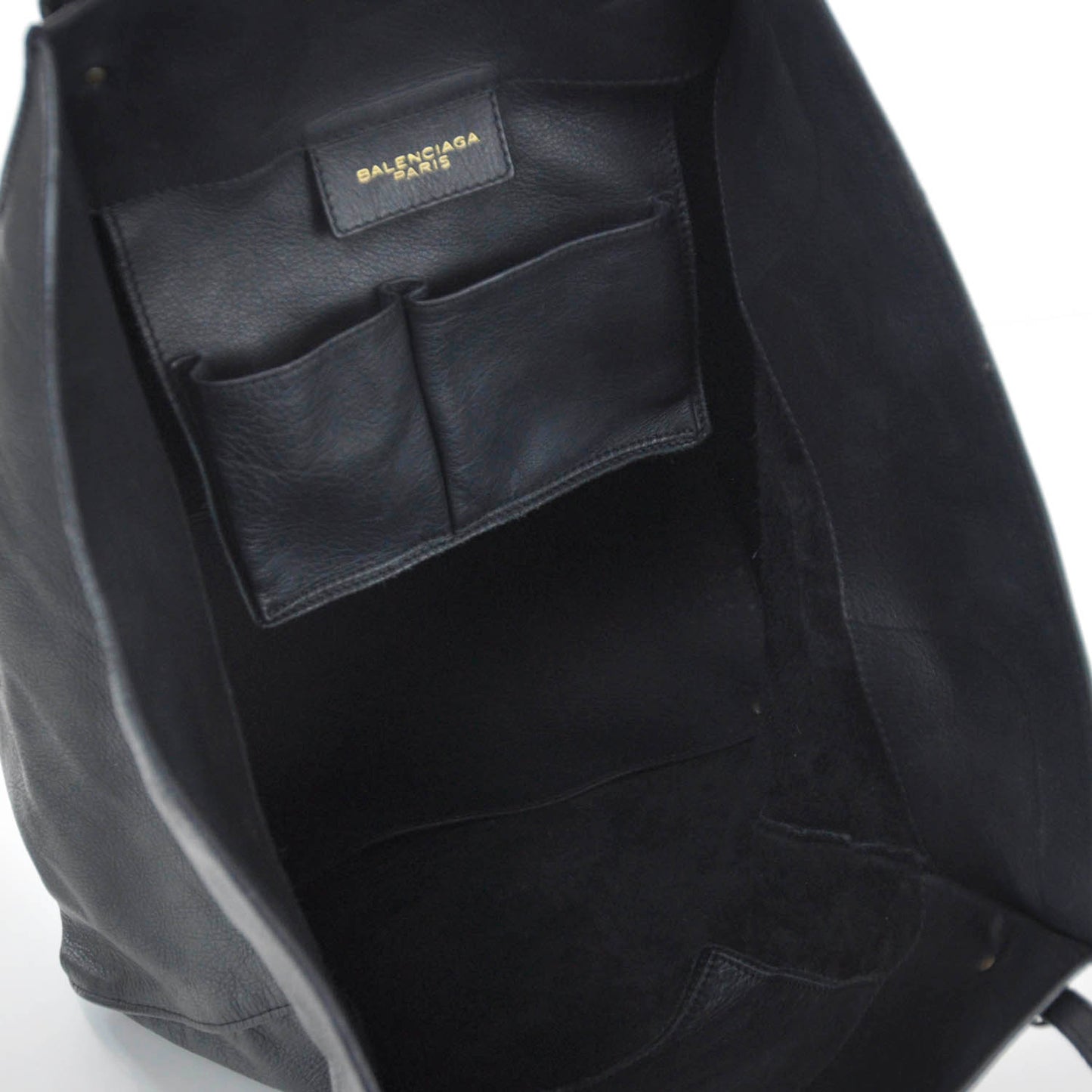 Veau Papier Basket Tote Black