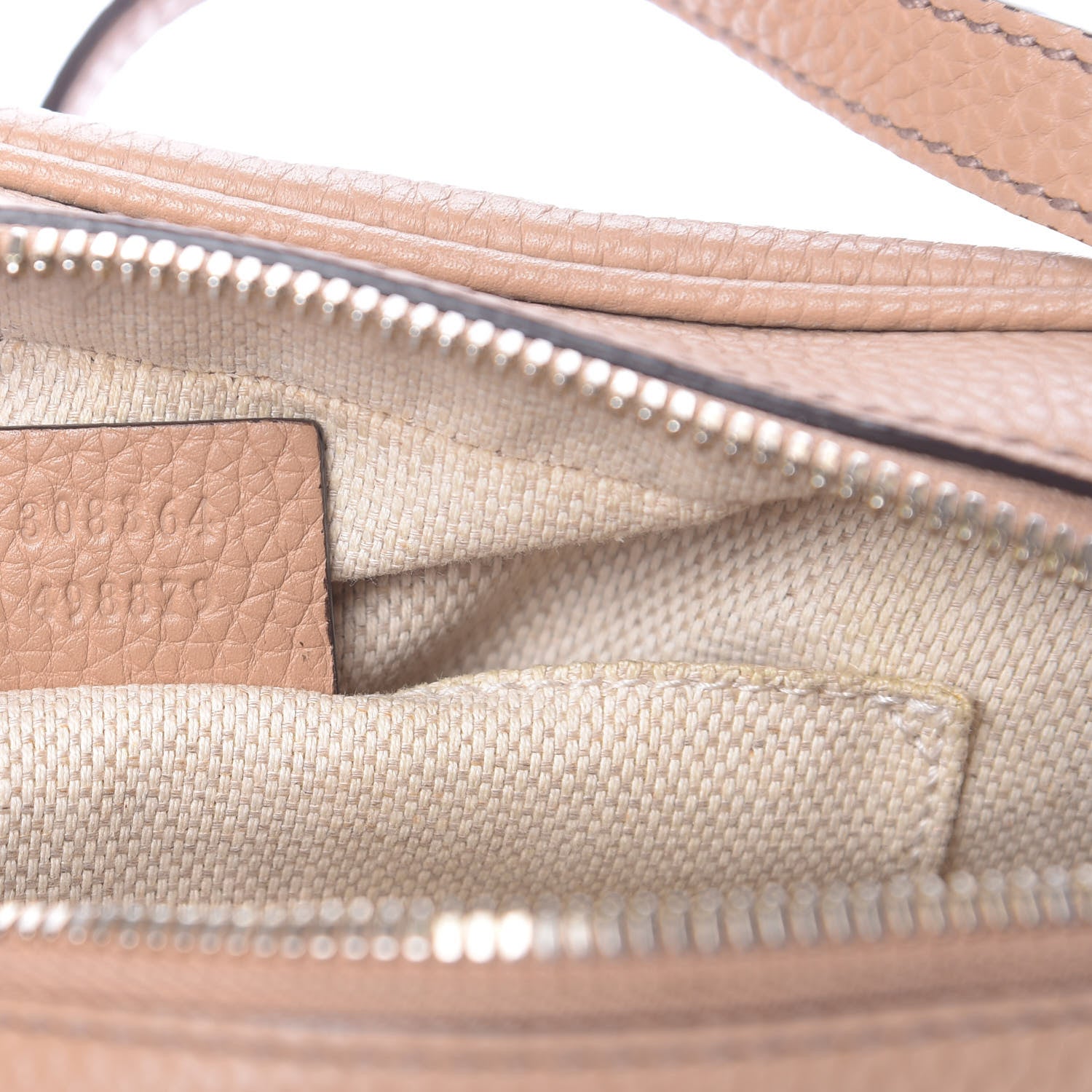 Gucci Pebbled Calfskin Small Soho Disco Bag Camelia 7 of 12