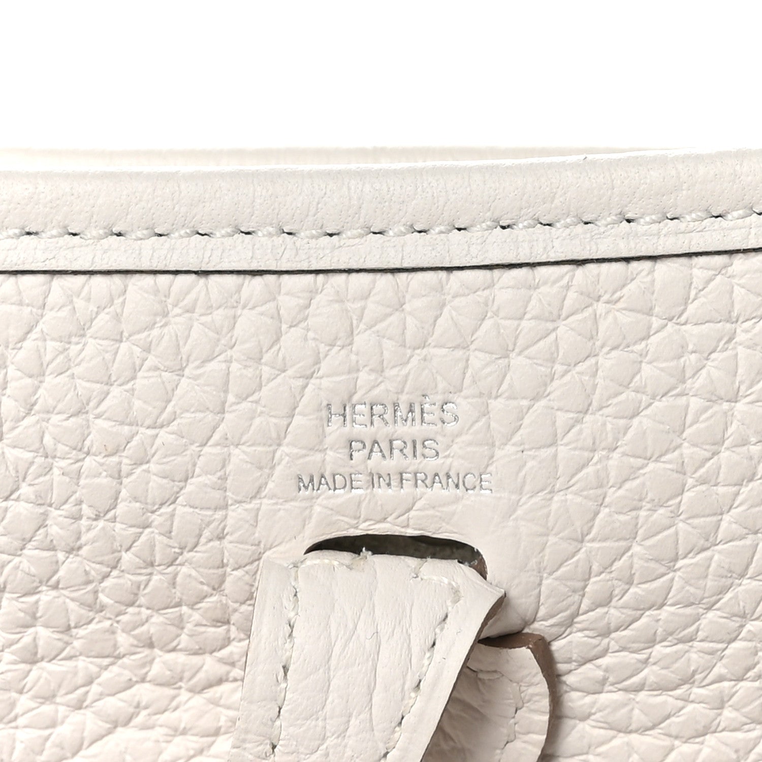Hermes Taurillon Clemence Amazone Evelyne TPM New White 6 of 10
