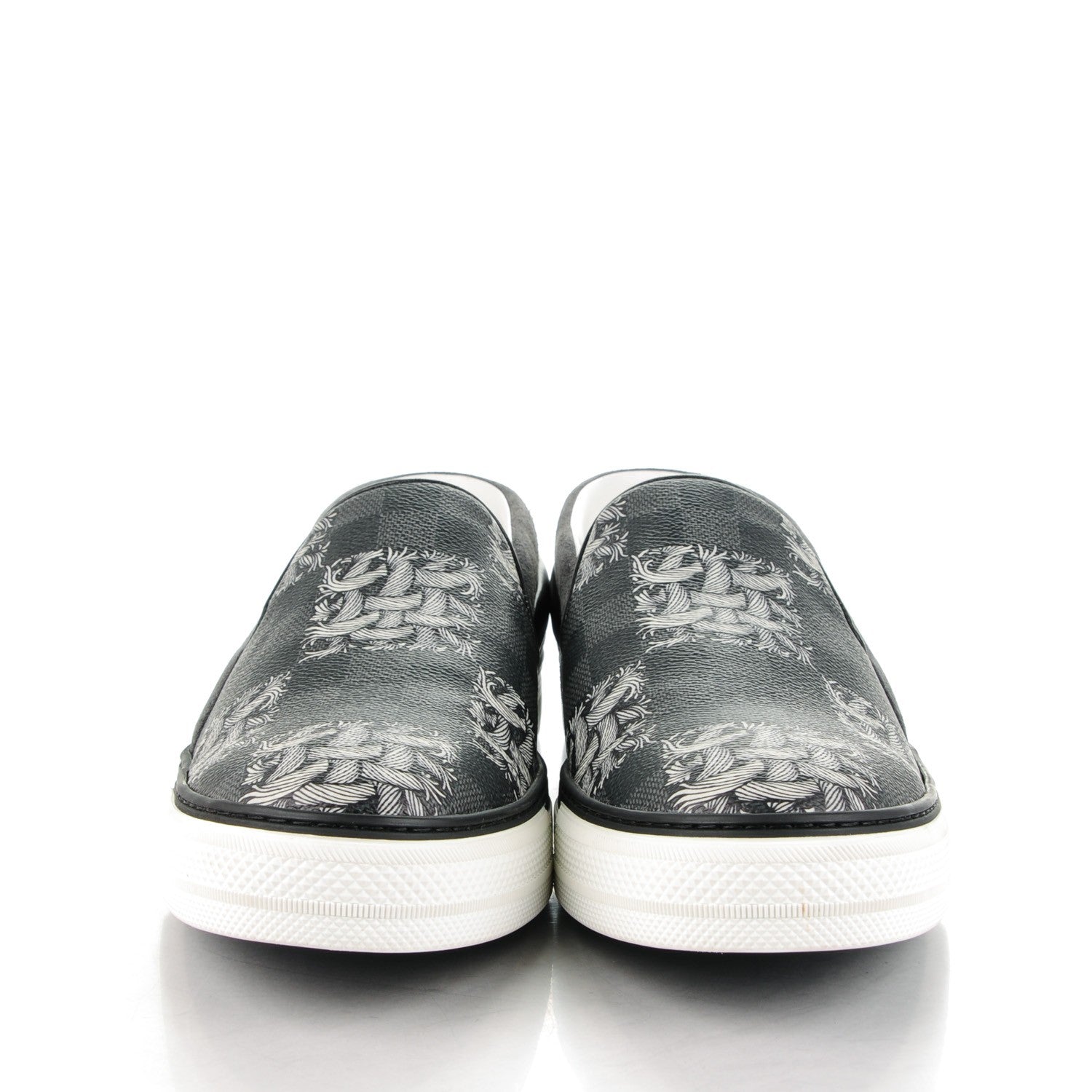 Louis Vuitton Damier Graphite Rope Twister Slip On 9 White 2 of 11