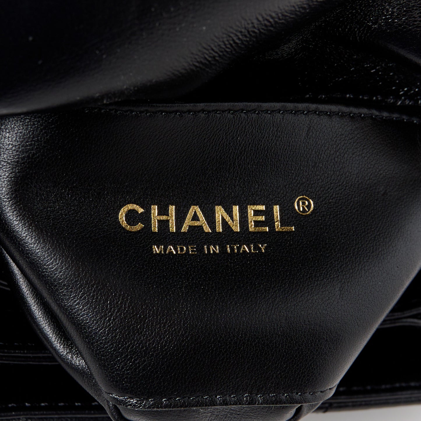 Lambskin Quilted Mini Color Match Flap Black
