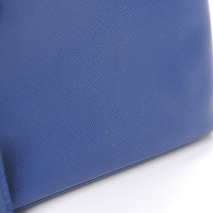 Prada Saffiano Lux Small Promenade Tote Azzurro 18 of 20