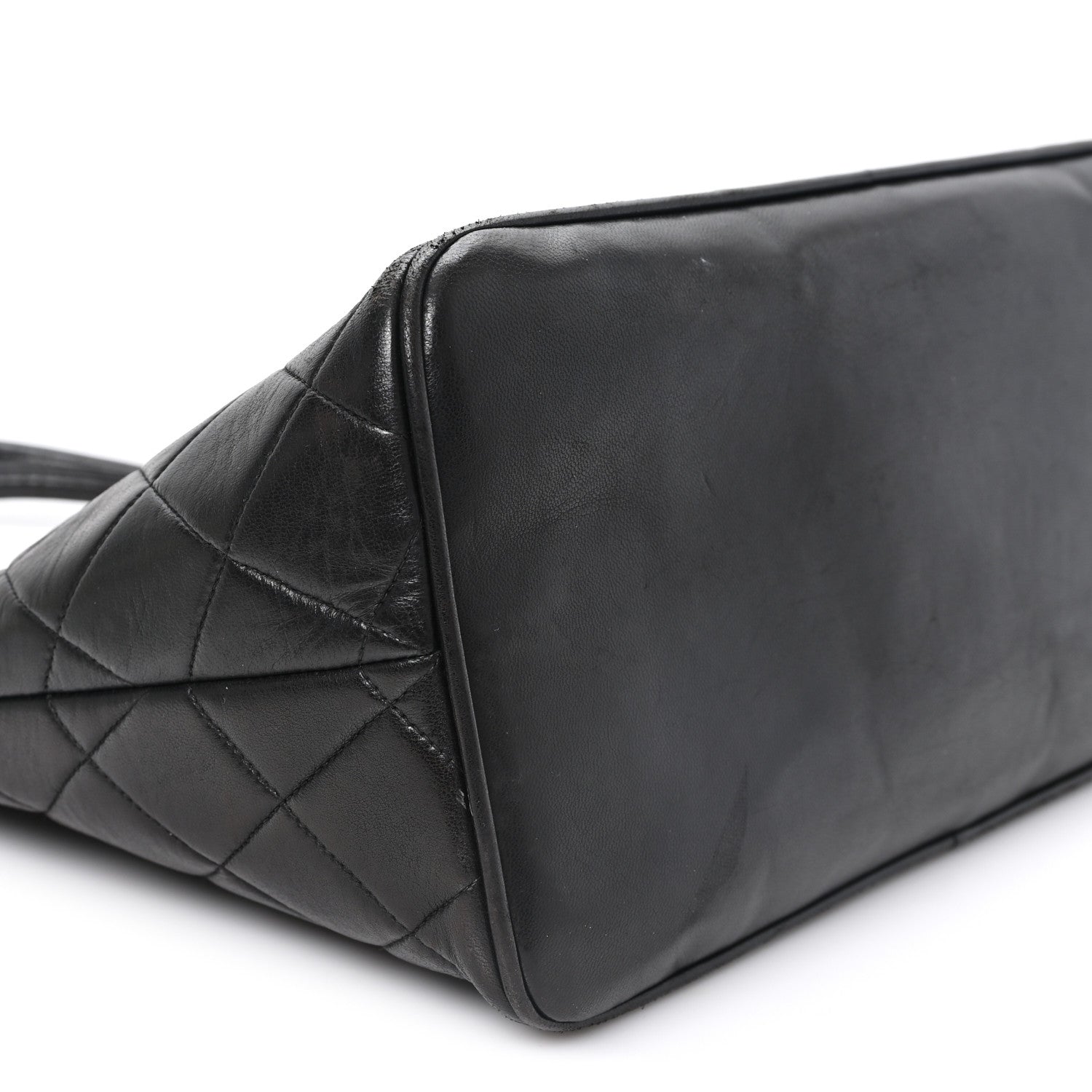 Chanel Lambskin Quilted Medallion Tote Black Black 10 of 12