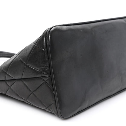 Chanel Lambskin Quilted Medallion Tote Black Black 10 of 12