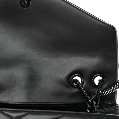 Saint Laurent Calfskin Y Quilted Monogram Monochrome Medium Loulou Chain Satchel Black 13 of 13