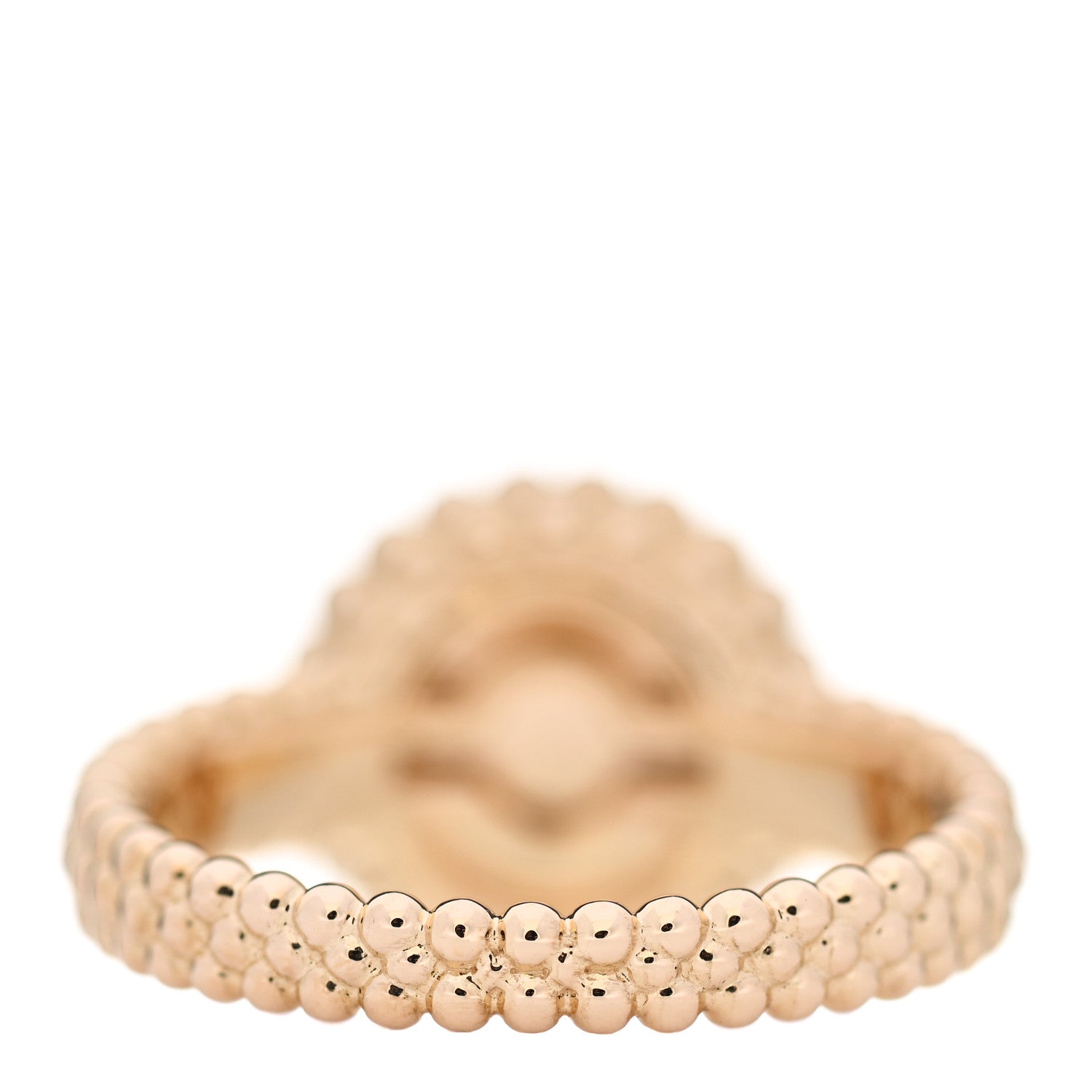 Van Cleef & Arpels 18K Yellow Gold Malachite Perlee Couleurs Ring 54 6.75 3 of 6