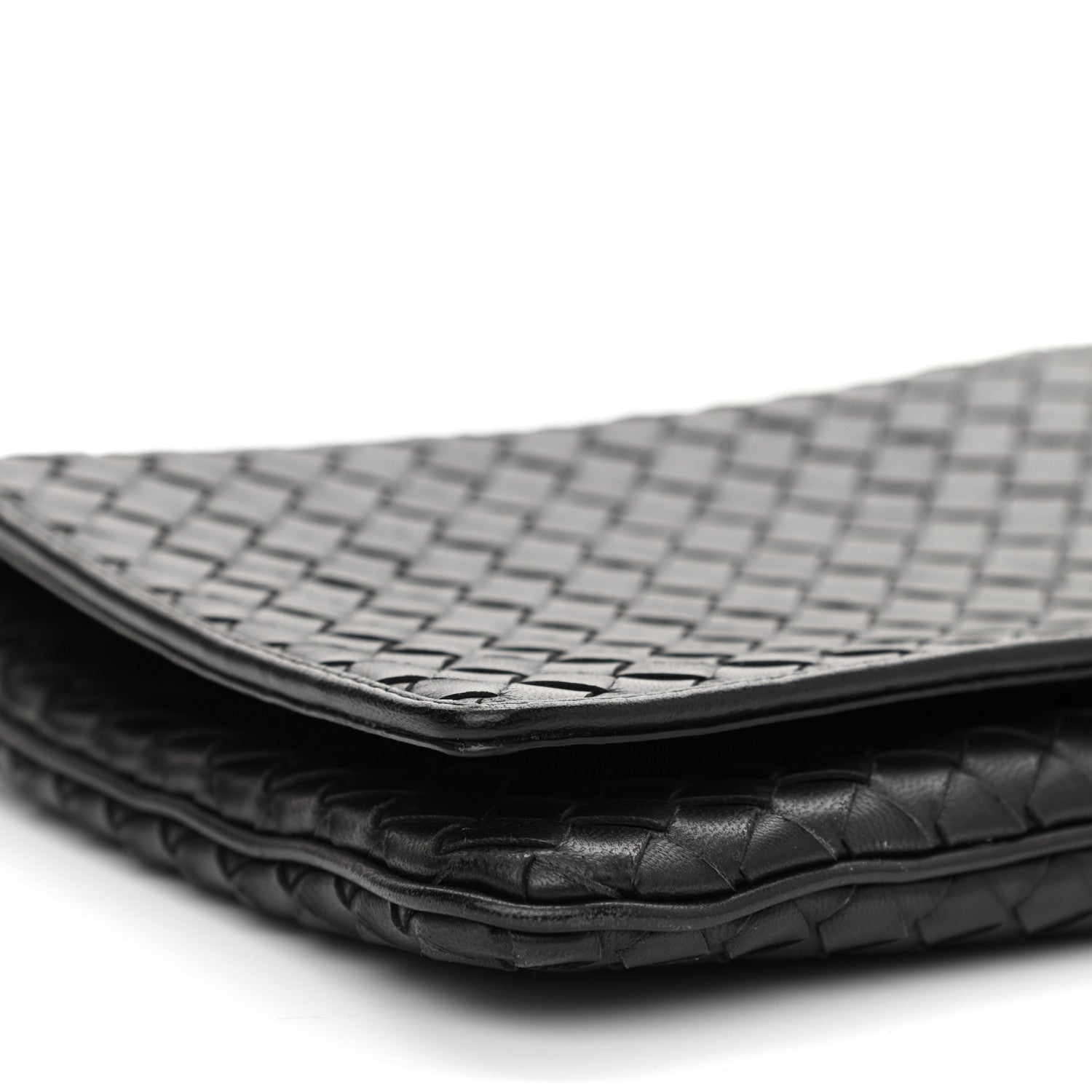 Bottega Veneta Nappa Intrecciato Crossbody Messenger Flap Black 9 of 12