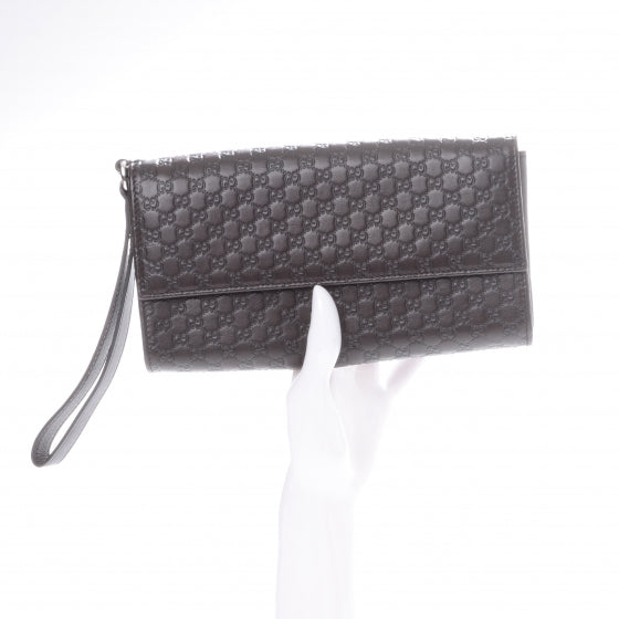 Microguccissima Travel Document Case Brown